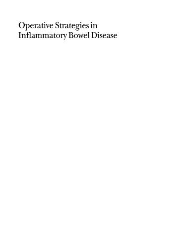 Operative Strategies in Inflammatory Bowel Disease
