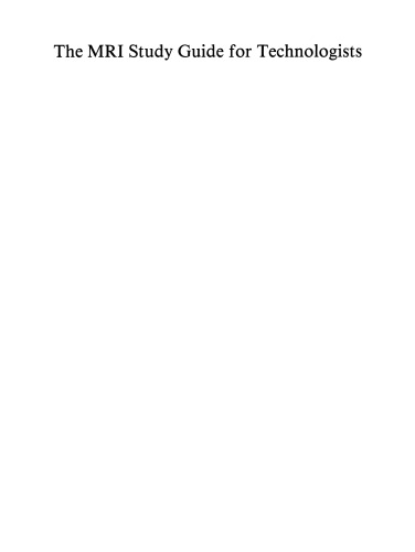 The MRI Study Guide for Technologists