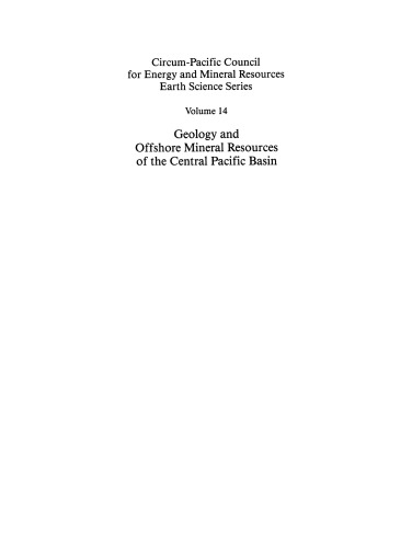 Geology and Offshore Mineral Resources of the Central Pacific Basin