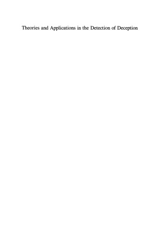 Theories and Applications in the Detection of Deception: A Psychophysiological and International Perspective