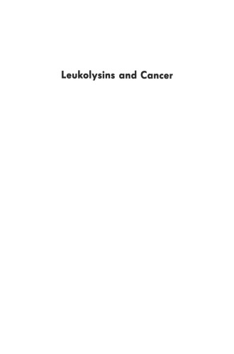 Leukolysins and Cancer