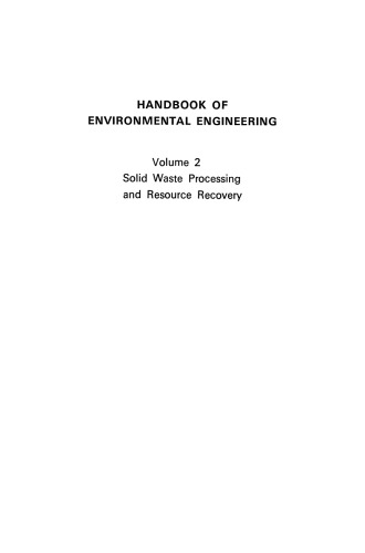 Solid Waste Processing and Resource Recovery