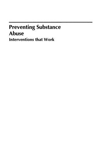 Preventing Substance Abuse: Interventions that Work