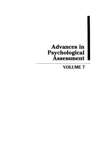 Advances in Psychological Assessment: Volume 7