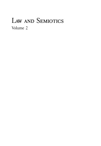Law and Semiotics: Volume 2