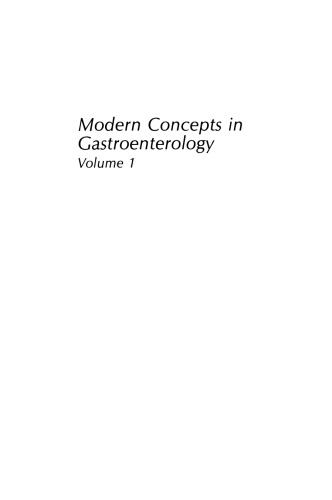Modern Concepts in Gastroenterology