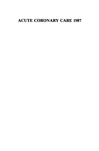 Acute Coronary Care 1987