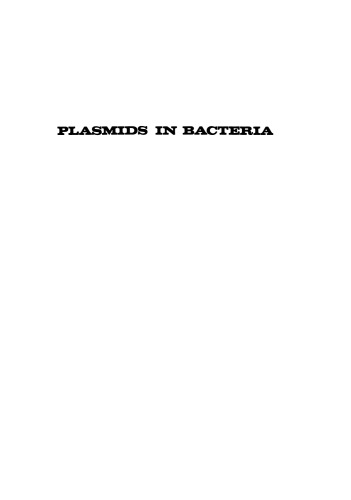 Plasmids in Bacteria