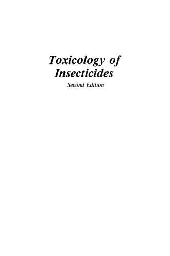 Toxicology of Insecticides