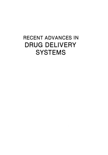 Recent Advances in Drug Delivery Systems