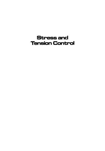 Stress and Tension Control