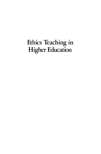 Ethics Teaching in Higher Education