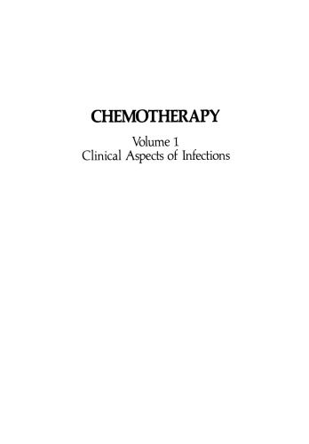 Chemotherapy: Volume 1 Clinical Aspects of Infections