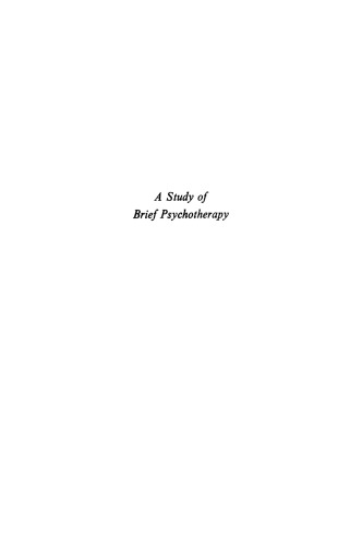 A Study of Brief Psychotherapy