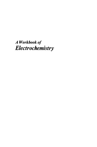 A Workbook of Electrochemistry