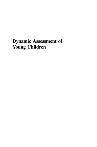 Dynamic Assessment of Young Children
