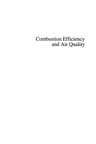Combustion Efficiency and Air Quality