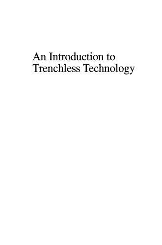 An Introduction to Trenchless Technology