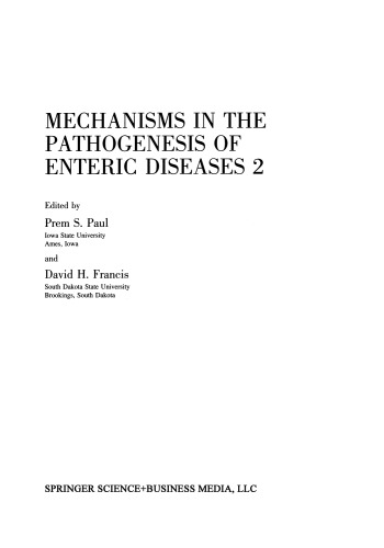 Mechanisms in the Pathogenesis of Enteric Diseases 2