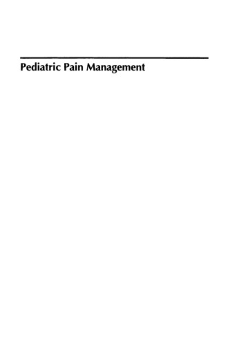 Pediatric Pain Management