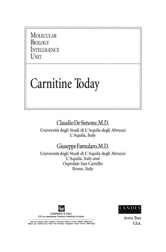 Carnitine Today