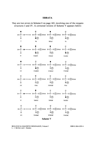 Biological Magnetic Resonance: Volume 5