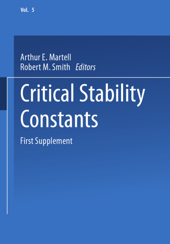 Critical Stability Constants: First Supplement