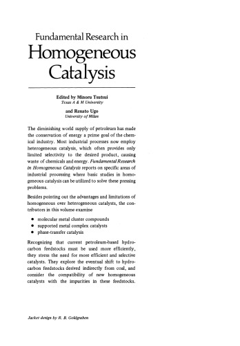 Fundamental Research in Homogeneous Catalysis