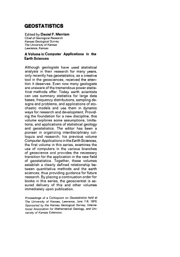 Geostatistics: A Colloquium