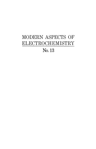 Modern Aspects of Electrochemistry: No. 13