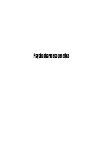 Psychopharmacogenetics