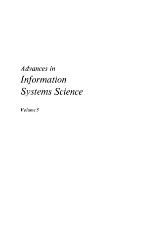 Advances in Information Systems Science: Volume 5