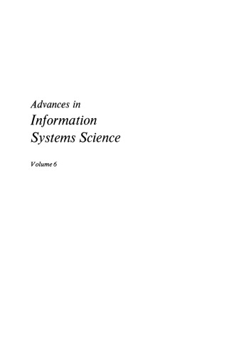 Advances in Information Systems Science: Volume 6