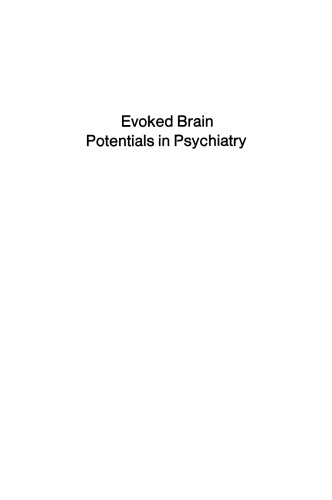 Evoked Brain Potentials in Psychiatry