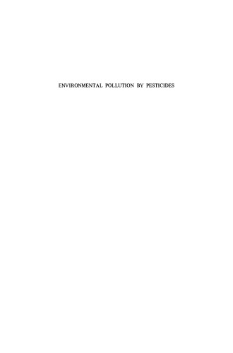 Environmental Pollution by Pesticides