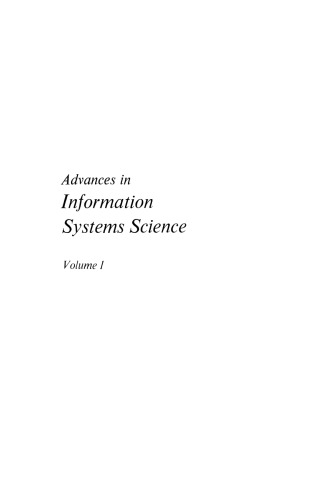 Advances in Information Systems Science: Volume 1