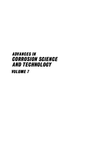 Advances in Corrosion Science and Technology
