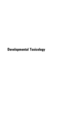 Developmental Toxicology