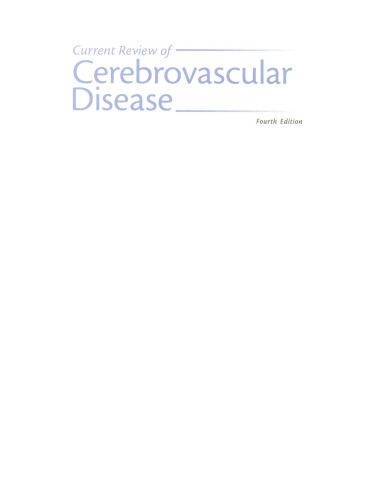 Current Review of Cerebrovascular Disease