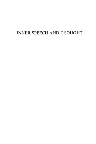 Inner Speech and Thought