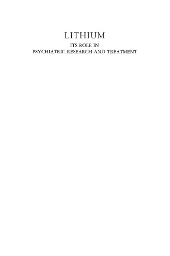 Lithium: Its Role in Psychiatric Research and Treatment