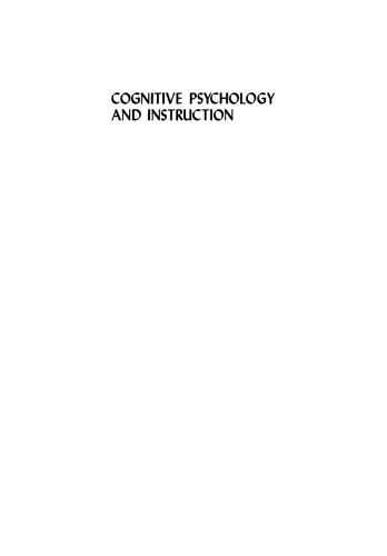 Cognitive Psychology and Instruction
