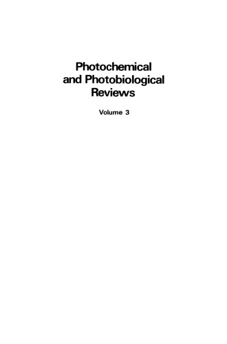 Photochemical and Photobiological Reviews: Volume 3
