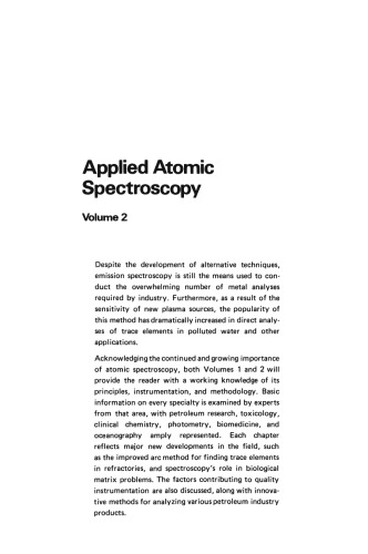 Applied Atomic Spectroscopy
