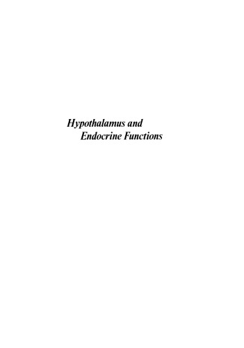 Hypothalamus and Endocrine Functions