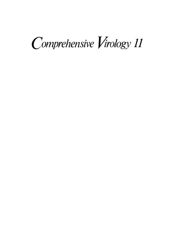 Comprehensive Virology 11: Regulation and Genetics Plant Viruses