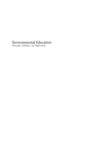 Environmental Education: Principles, Methods, and Applications