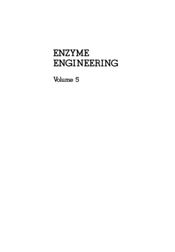 Enzyme Engineering: Volume 5