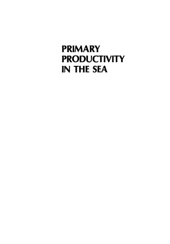 Primary Productivity in the Sea