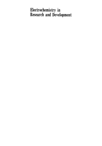 Electrochemistry in Research and Development